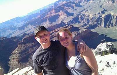Megan and Zach Grand Canyon Background