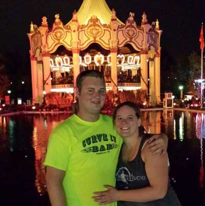 Megan and Zach at Theme Park