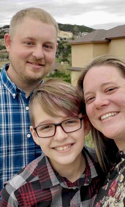 Megan, Zach and Trevor in Texas