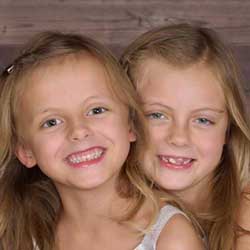 Flowergirls Penny and Arabella